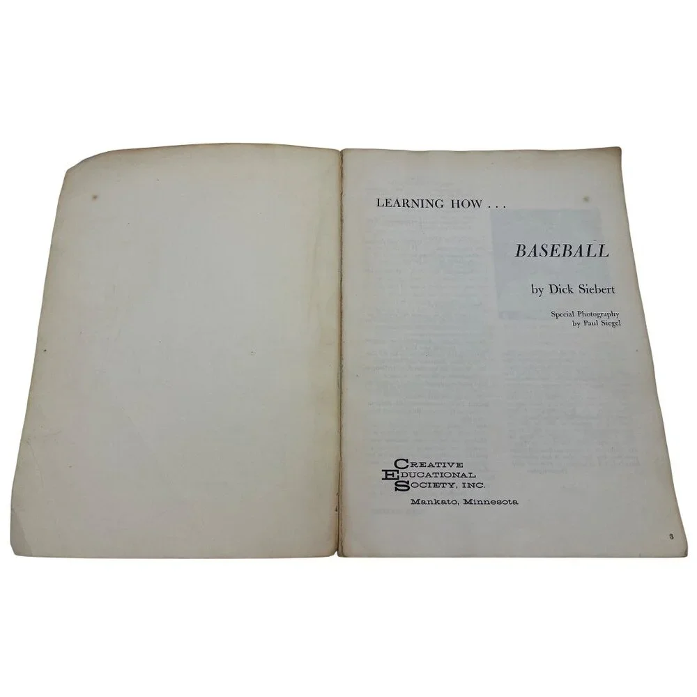 1961 Learning How Baseball Dick Siebert Vintage Instructional Book 500+ Photos - Picture 3 of 9